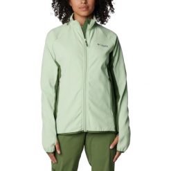 Polarowy sweter damski Columbia Spectre Ridge Full Zip Tech Fleece. Zielone swetry Columbia, na zimę, l, bez wzorów, z elastanu, sportowe, bez ramiączek. Za 488.00 zł.