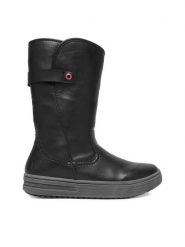 Rieker Kozaki CEO-L2580-00 Czarny. Czarne kozaki Rieker, bez wzorów, ze skóry, bez obcasa, na płaskiej podeszwie, bez zapięcia. Za 399.99 zł.
