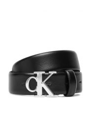 Calvin Klein Pasek Damski LV04F7054G Czarny. Czarne paski Calvin Klein, bez wzorów, ze skóry. Za 179.99 zł.