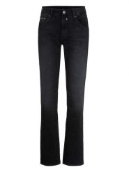 Herrlicher Dżinsy - Regular fit - w kolorze czarnym rozmiar: W25. Czarne jeansy Herrlicher, z aplikacjami, ze skóry, klasyczne, z podwyższonym stanem. Za 127.95 zł.