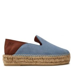 Espadryle Fly London. Niebieskie espadryle Fly London, bez wzorów, bez obcasa. Za 289.99 zł.