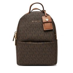 Plecak MICHAEL Michael Kors. Brązowe plecaki MICHAEL Michael Kors, bez wzorów, bez dodatków. Za 849.99 zł.