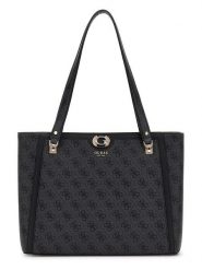 Guess Shopper bag w kolorze antracytowym - 35 x 25,5 x 9 cm rozmiar: onesize. Czarne shopper bag Guess, z aplikacjami, z materiału, na ramię, bez dodatków. Za 507.51 zł.