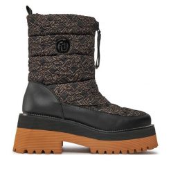 Botki Liu Jo. Czarne botki Liu Jo, bez wzorów, bez obcasa, na płaskiej podeszwie, bez zapięcia. Za 579.99 zł.