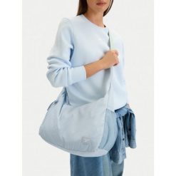 Torebka Reebok. Niebieskie torebki klasyczne Reebok, bez wzorów, klasyczne, bez dodatków. Za 89.99 zł.