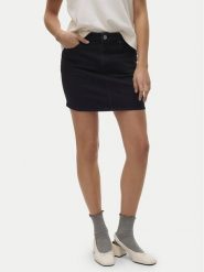 Vero Moda Spódnica jeansowa Tessa 10301536 Czarny Regular Fit. Czarne spódnice Vero Moda, xs, bez wzorów, z bawełny. Za 159.99 zł.