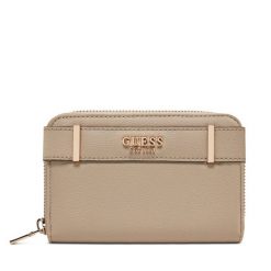 Duży Portfel Damski Guess. Brązowe portfele Guess, z aplikacjami. Za 219.99 zł.