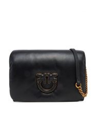 PINKO Torebka Love Click Puff Classic PE 25 PLTT 101585 A10F Czarny. Czarne listonoszki Pinko, bez wzorów, ze skóry, bez dodatków. Za 1,779.00 zł.
