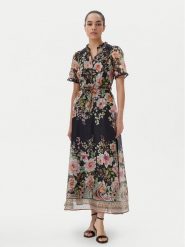 Hale Bob Sukienka letnia 4YPR654M Czarny Regular Fit. Czarne sukienki Hale bob, m, bez wzorów, ze lnu, bez kołnierzyka, bez ramiączek. Za 2,399.00 zł.