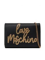 LOVE MOSCHINO Torebka JC4055PP1MLH100A Czarny. Czarne kopertówki Love Moschino, bez wzorów, z materiału, wizytowe, bez dodatków. Za 469.99 zł.