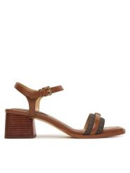 MICHAEL Michael Kors Sandały Mandy 40S6MAMS1B Brązowy. Brązowe sandały MICHAEL Michael Kors, bez wzorów, ze skóry, bez obcasa, na słupku, bez zapięcia. Za 629.99 zł.
