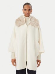 Rinascimento Płaszcz przejściowy CFC0130344003 Kremowy Oversize. Białe płaszcze Rinascimento, s, bez wzorów, z syntetyku, bez kaptura. Za 1,149.00 zł.