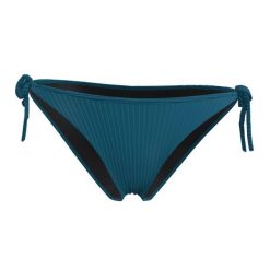 Dół kostiumu kąpielowego damski Decathlon Sandy Folk. Niebieskie bikini OLAIAN, bez wzorów, z elastanu, klasyczne. Za 49.99 zł.