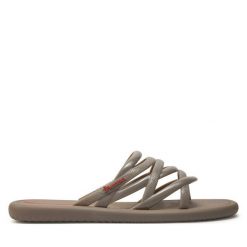 Klapki Ipanema. Szare klapki Ipanema, bez wzorów, bez obcasa, bez zapięcia. Za 119.99 zł.