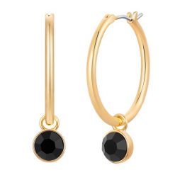 Lulu & Jane Kolczyki z mosiadzu w kolorze zlotym z krysztalem 1 ct Damski. Żółte kolczyki Lulu & Jane, z kryształem, szklane. Za 149.99 zł.