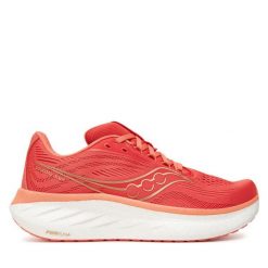 Buty do biegania Saucony. Pomarańczowe buty do biegania Saucony, bez wzorów, bez zapięcia, do biegania. Za 599.99 zł.