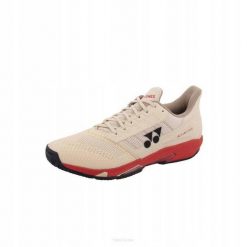 Buty tenisowe Yonex Power Cushion AD-ACCEL. Brązowe buty treningowe YONEX, bez wzorów, z gumy, bez zapięcia, do biegania. Za 489.30 zł.