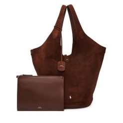 Torebka Polo Ralph Lauren. Brązowe torebki klasyczne Polo Ralph Lauren, bez wzorów, klasyczne, bez dodatków. Za 3,499.00 zł.