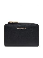 Coccinelle Duży Portfel Damski E2 MW5 11 D1 01 Czarny. Czarne portfele Coccinelle, bez wzorów, ze skóry. Za 379.99 zł.