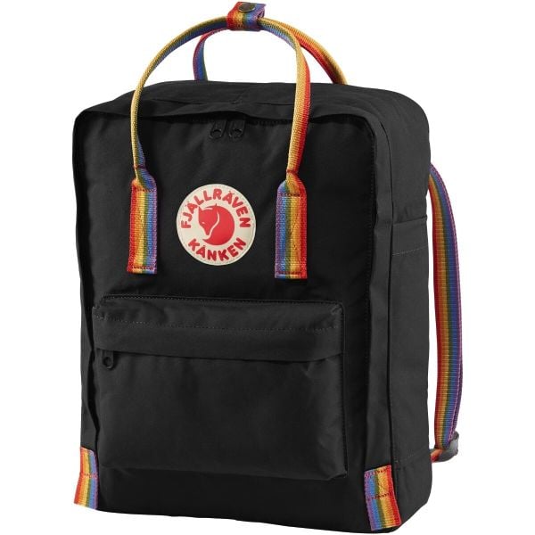 Plecak turystyczny Fjallraven Kanken Rainbow. Czarne plecaki Fjällräven, bez wzorów, bez dodatków. Za 369.00 zł.