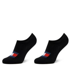 Stopki Tommy Hilfiger. Czarne skarpetki Tommy Hilfiger, bez wzorów. Za 39.99 zł.
