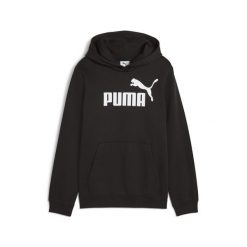 Młodzieżowa polarowa bluza z kapturem ESS z logo No. 1 PUMA Black. Czarna bluzy z kapturem Puma, m, bez wzorów, z polaru, z kapturem, do biegania. W wyprzedaży za 154.00 zł.