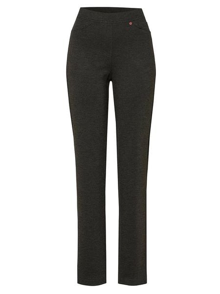 Relaxed by TONI Spodnie "Alice" w kolorze czarnym rozmiar: 46. Czarne spodnie materiałowe Relaxed by TONI, bez wzorów, z materiału, z podwyższonym stanem. Za 123.25 zł.