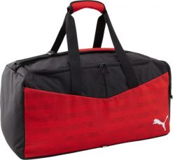 Torba podróżna Puma individualRISE Medium. Czerwone torby podróżne Puma, bez wzorów, z materiału, na ramię. Za 141.99 zł.