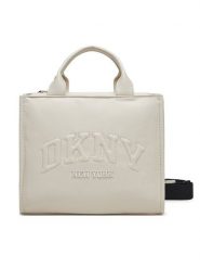 DKNY Torebka Hadlee R44AZR57 Écru. Torebki klasyczne DKNY, bez wzorów, ze skóry, bez dodatków. Za 489.99 zł.
