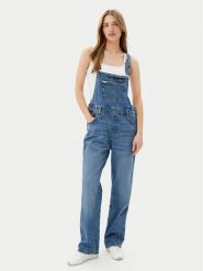 Guess Ogrodniczki W5GD0Z D5O11 Granatowy Regular Fit. Niebieskie jeansy Guess, z aplikacjami, z bawełny. Za 339.99 zł.