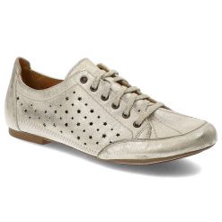Złote Półbuty Maciejka Eleganckie Obuwie Damskie. Żółte półbuty wsuwane Maciejka, bez wzorów, ze skóry, eleganckie, bez obcasa, na płaskiej podeszwie. Za 179.00 zł.