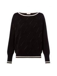 Liu Jo Collection Sweter z dzianiny Kobiety czarny, XS. Czarne swetry Liu Jo Collection, xs, bez wzorów, z dzianiny, eleganckie, bez ramiączek. Za 549.95 zł.