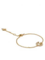 Guess Bransoletka JUBB05 442JW Złoty. Żółte bransoletki Guess, metalowe. Za 209.99 zł.