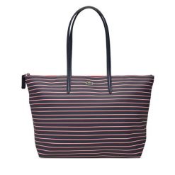 Torebka Lacoste. Niebieskie torebki klasyczne Lacoste, bez wzorów, klasyczne, bez dodatków. Za 369.99 zł.
