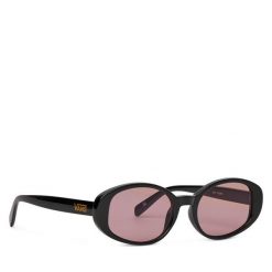 Okulary przeciwsłoneczne Vans. Czarne okulary przeciwsłoneczne Vans, bez wzorów. Za 79.99 zł.