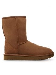 Ugg Śniegowce W Classic Short II 1016223 Brązowy. Brązowe śniegowce UGG, bez wzorów, ze skóry, bez zapięcia. Za 749.99 zł.