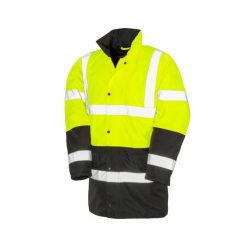 Dwukolorowa parka ochronna Result. Czarne płaszcze RESULT, s, bez wzorów, biznesowe, bez kaptura. Za 182.85 zł.
