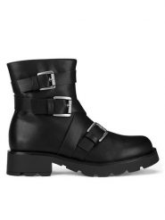 JENNY Botki WS6322-04 Czarny. Czarne botki Jenny, bez wzorów, bez obcasa, na płaskiej podeszwie, bez zapięcia. Za 119.99 zł.