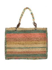 BLE Torebka w kolorze jasnobrązowo-zielonym - 35 x 30 x 15 cm rozmiar: onesize. Brązowe torebki klasyczne BLE, bez wzorów, z bawełny, bez dodatków. Za 142.84 zł.