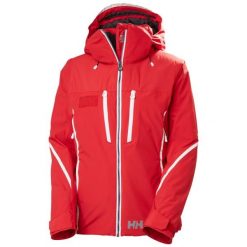 Damska kurtka narciarska Helly Hansen Acer Ins. Czerwone kurtki narciarskie Helly Hansen, na zimę, bez wzorów, bez kaptura, narciarskie. Za 2,188.50 zł.