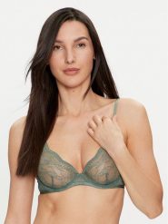 Hunkemöller Biustonosz z fiszbiną Isabelle 204684 Zielony. Zielone biustonosze Hunkemöller, bez wzorów, z syntetyku. Za 89.99 zł.