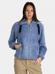 Sweter Damski Luhta Iissalo. Niebieskie swetry Luhta, na jesień, l, bez wzorów, z materiału, sportowe, bez ramiączek. Za 449.00 zł.