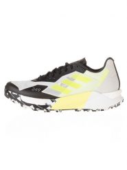 Adidas Buty "Terrex Agravic Ultra" w kolorze biało-żółto-czarnym do biegania rozmiar: 40. Białe buty do biegania adidas, bez wzorów, bez zapięcia, do biegania. Za 411.91 zł.