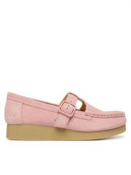 Clarks Półbuty WallabeeEVOBar 26184614 Różowy. Czerwone półbuty wsuwane Clarks, bez wzorów, ze skóry, bez obcasa, na płaskiej podeszwie. Za 479.99 zł.