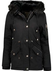 Geographical Norway Parka "Boldina" w kolorze czarnym rozmiar: L. Czarne płaszcze Geographical Norway, l, bez wzorów, bez kaptura. Za 229.46 zł.