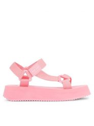 Tommy Jeans Sandały Tjw Eva Sandal EN0EN02466 Różowy. Czerwone sandały Tommy Jeans, bez wzorów, z jeansu, bez obcasa, na płaskiej podeszwie, bez zapięcia. Za 229.99 zł.