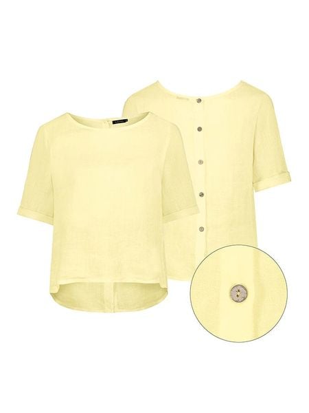 Eight2Nine Bluzka w kolorze żółtym rozmiar: L/XL. Żółte bluzki Eight2Nine, l, bez wzorów, bez kołnierzyka, bez ramiączek. Za 100.75 zł.