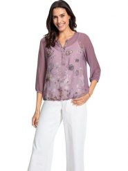 WITT WEIDEN Bluzka w kolorze jasnoróżowym rozmiar: 54. Różowe bluzki WITT WEIDEN, bez wzorów, bez kołnierzyka, bez ramiączek. Za 74.46 zł.