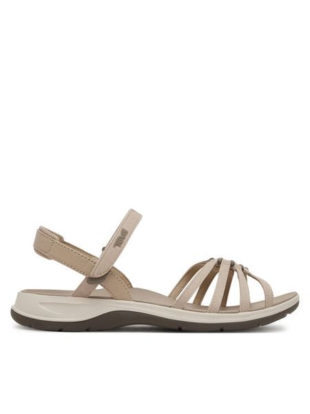 Teva Sandały Tirra Traveler 1166130 Écru. Białe sandały Teva, bez wzorów, z materiału, bez obcasa, na płaskiej podeszwie, bez zapięcia. Za 324.99 zł.