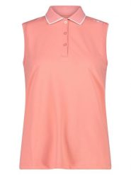 CMP Funkcyjny top polo w kolorze pomarańczowym rozmiar: 36. Pomarańczowe topy CMP, bez wzorów, z materiału, bez kołnierzyka, bez ramiączek. Za 75.95 zł.